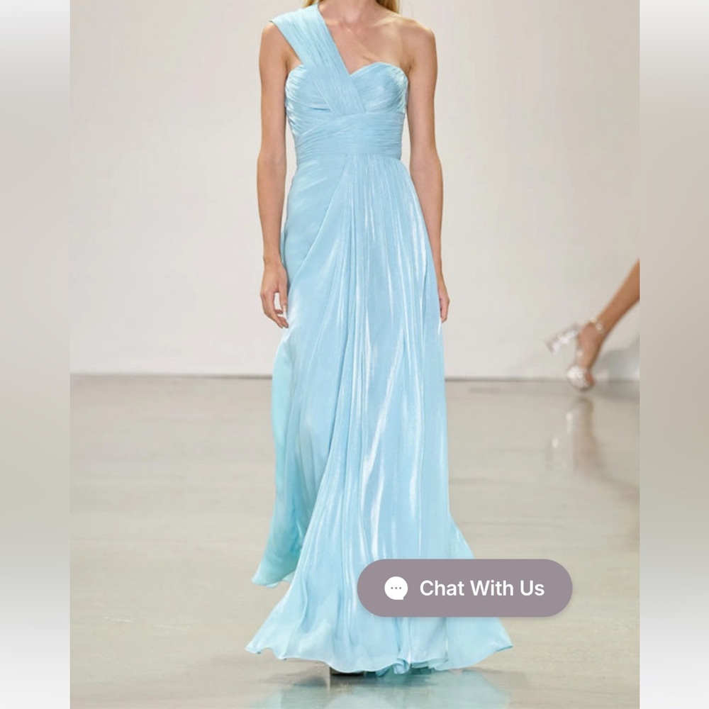 Badgley Mischka Baby Blue Long Dress